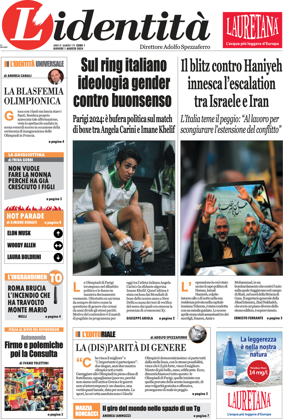 Prima-pagina-identita-edizione-di-oggi-01-08-2024