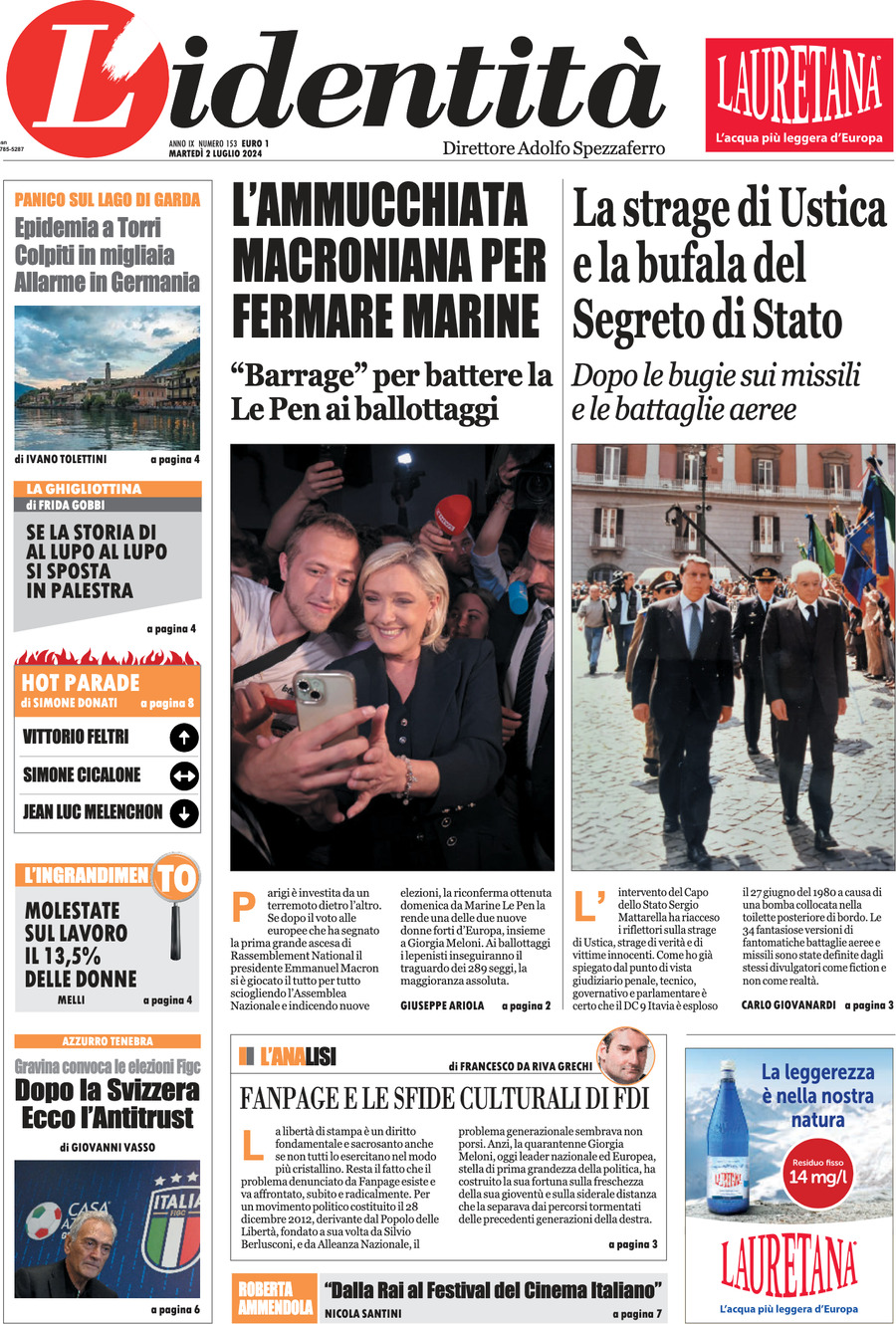 Prima-pagina-identita-edizione-di-oggi-02-07-2024