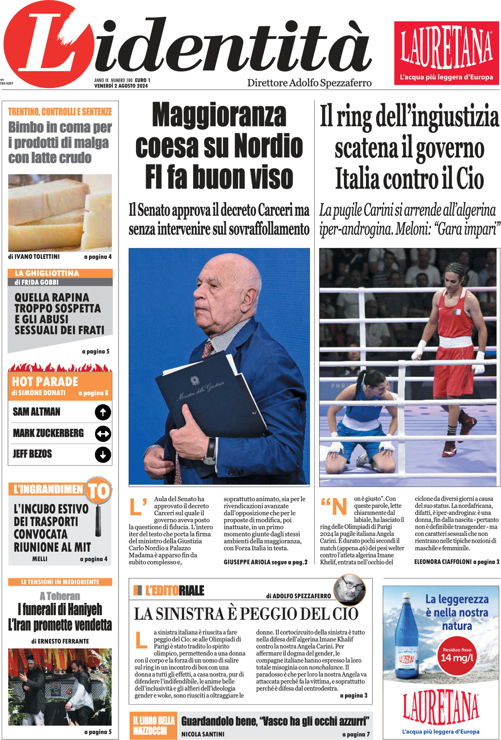 Prima-pagina-identita-edizione-di-oggi-02-08-2024