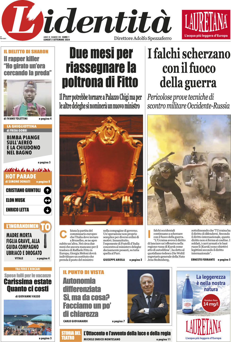 Prima-pagina-identita-edizione-di-oggi-02-09-2024