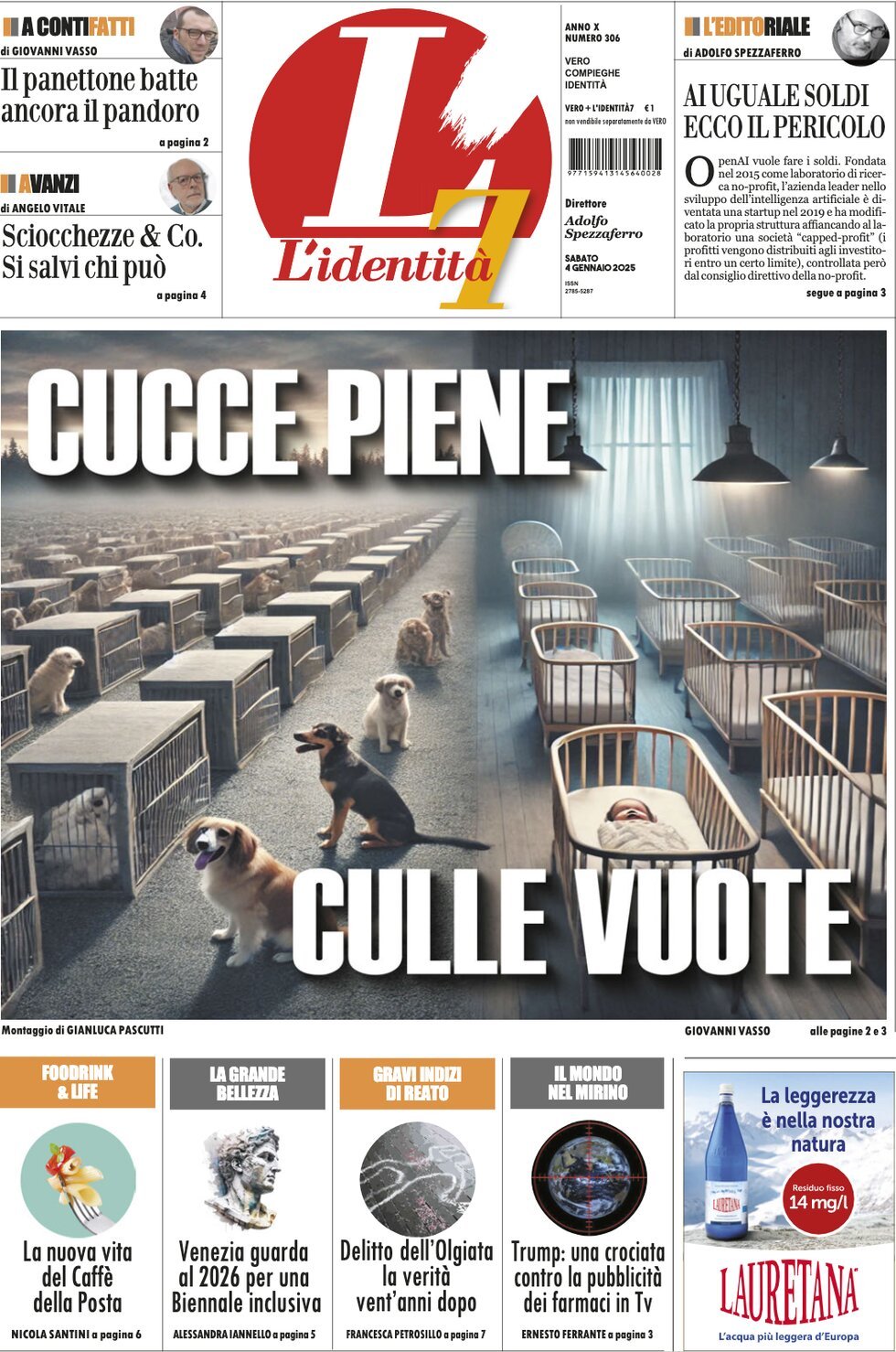 Prima-pagina-identita-edizione-di-oggi-05-01-2025