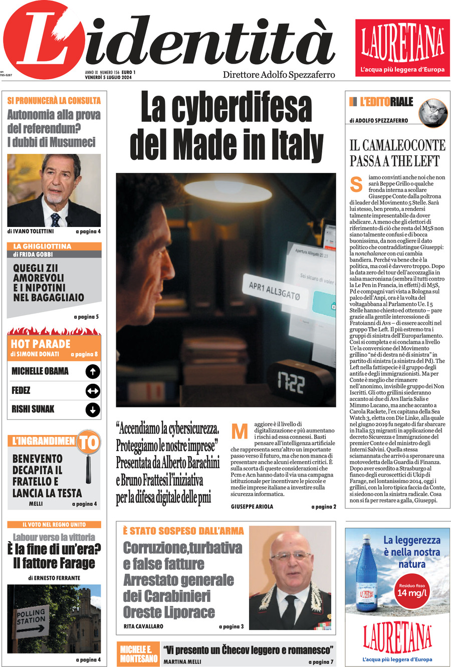 Prima-pagina-identita-edizione-di-oggi-05-07-2024