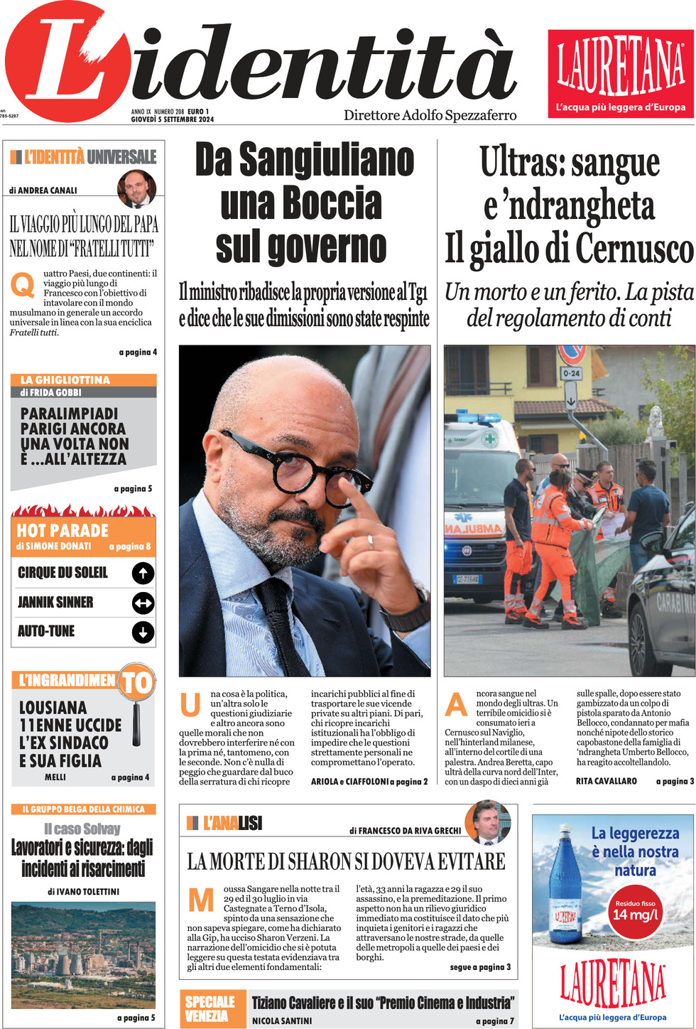 Prima-pagina-identita-edizione-di-oggi-05-09-2024