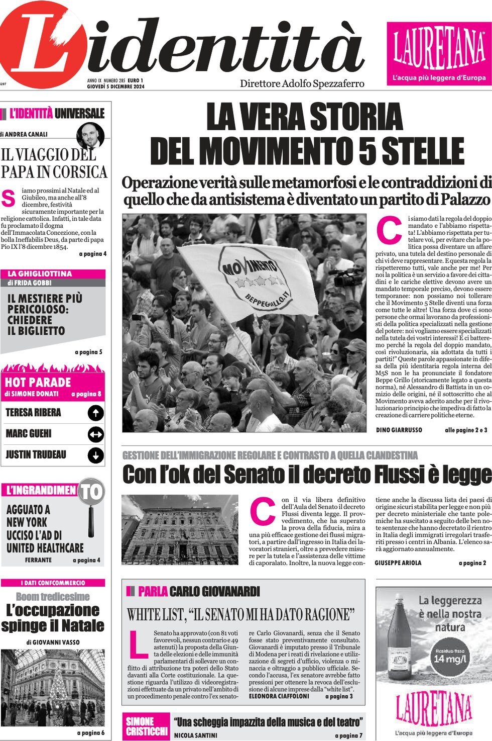 Prima-pagina-identita-edizione-di-oggi-05-12-2024