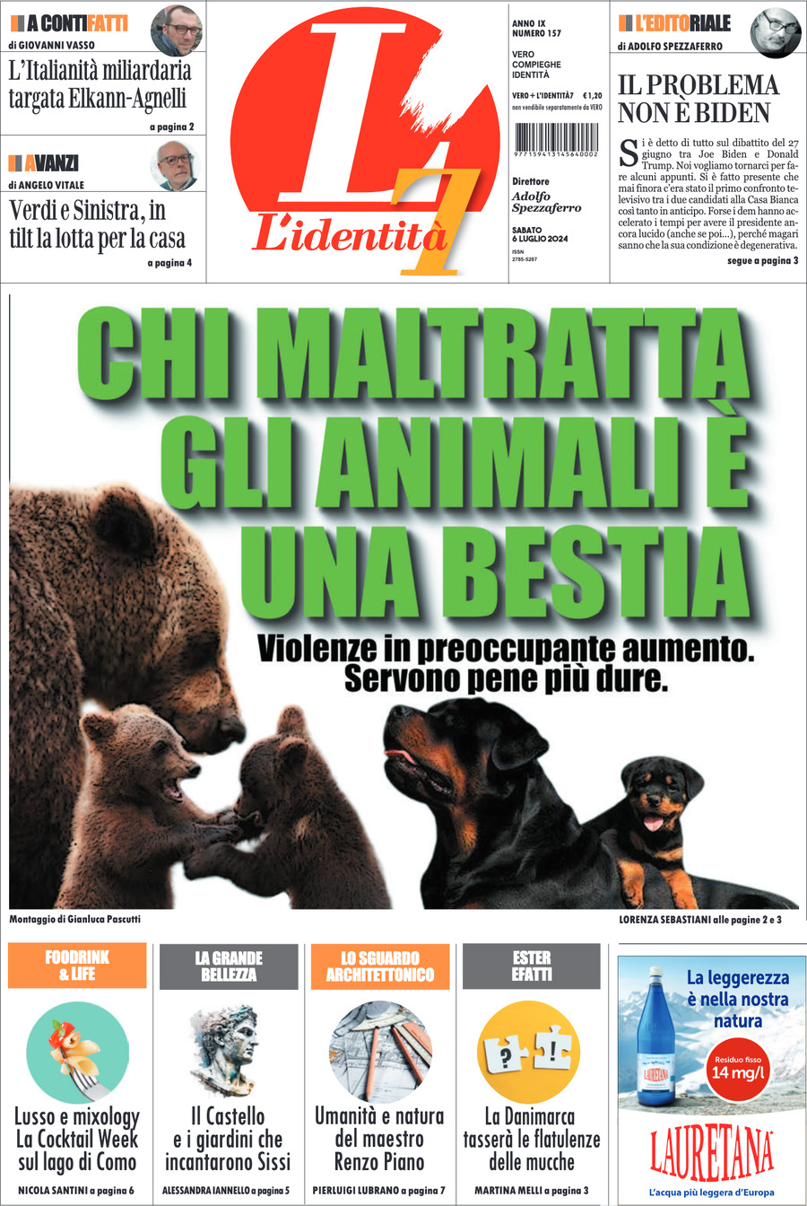 Prima-pagina-identita-edizione-di-oggi-06-07-2024