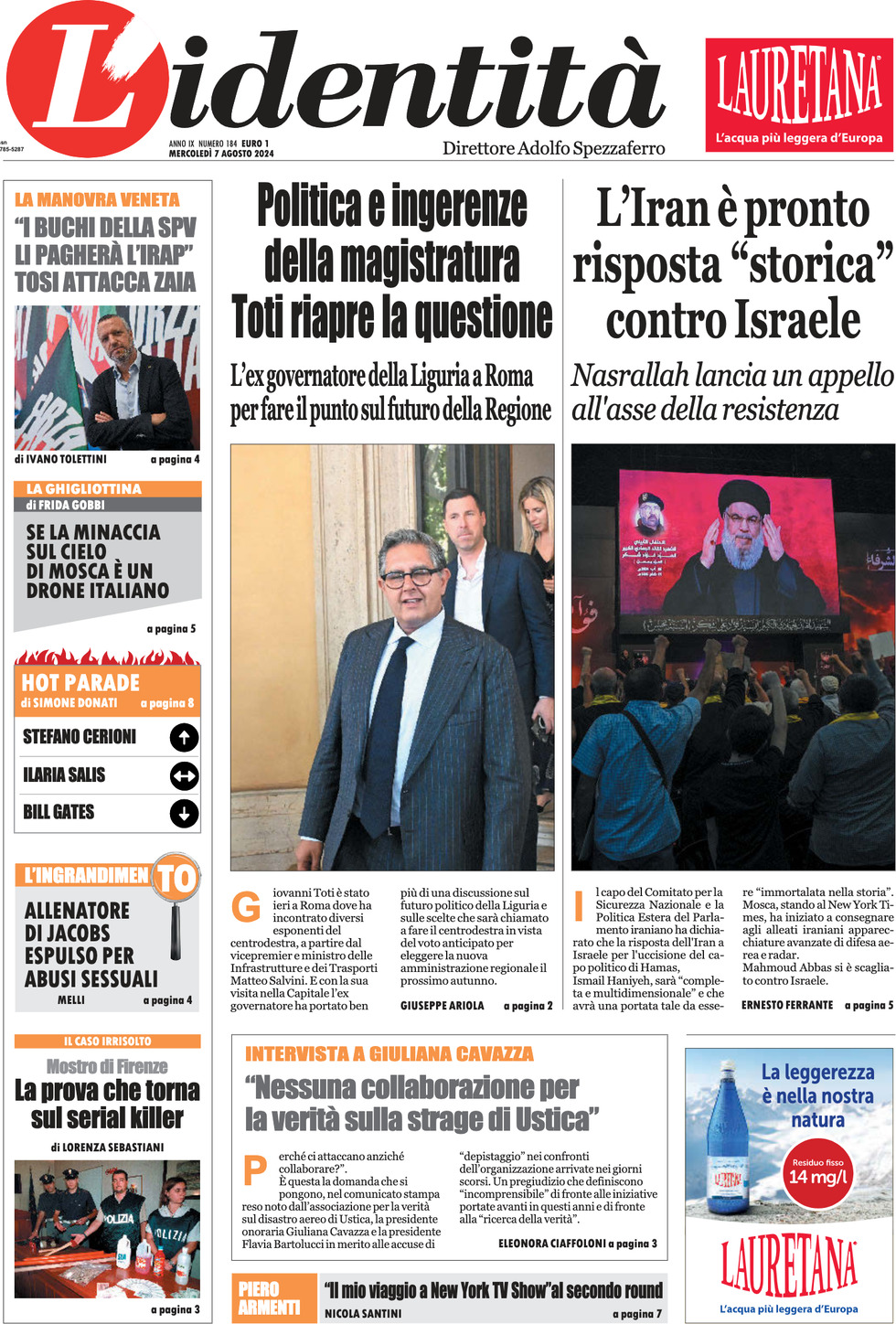 Prima-pagina-identita-edizione-di-oggi-07-08-2024