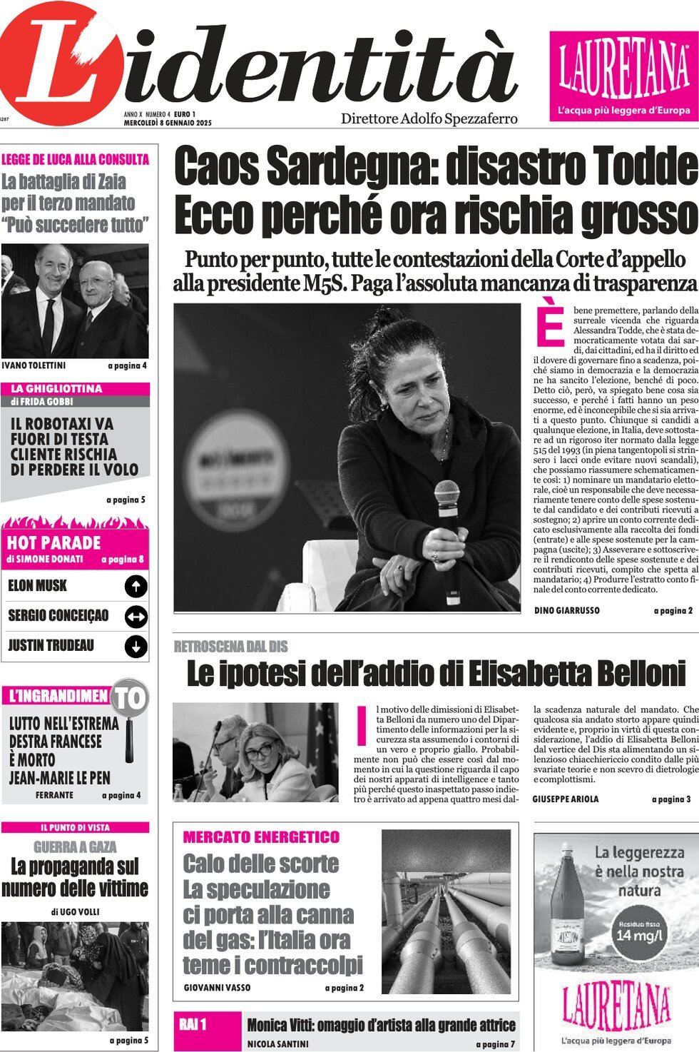 Prima-pagina-identita-edizione-di-oggi-08-01-2025