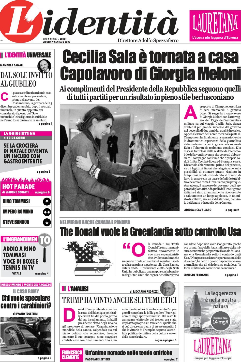 Prima-pagina-identita-edizione-di-oggi-09-01-2025