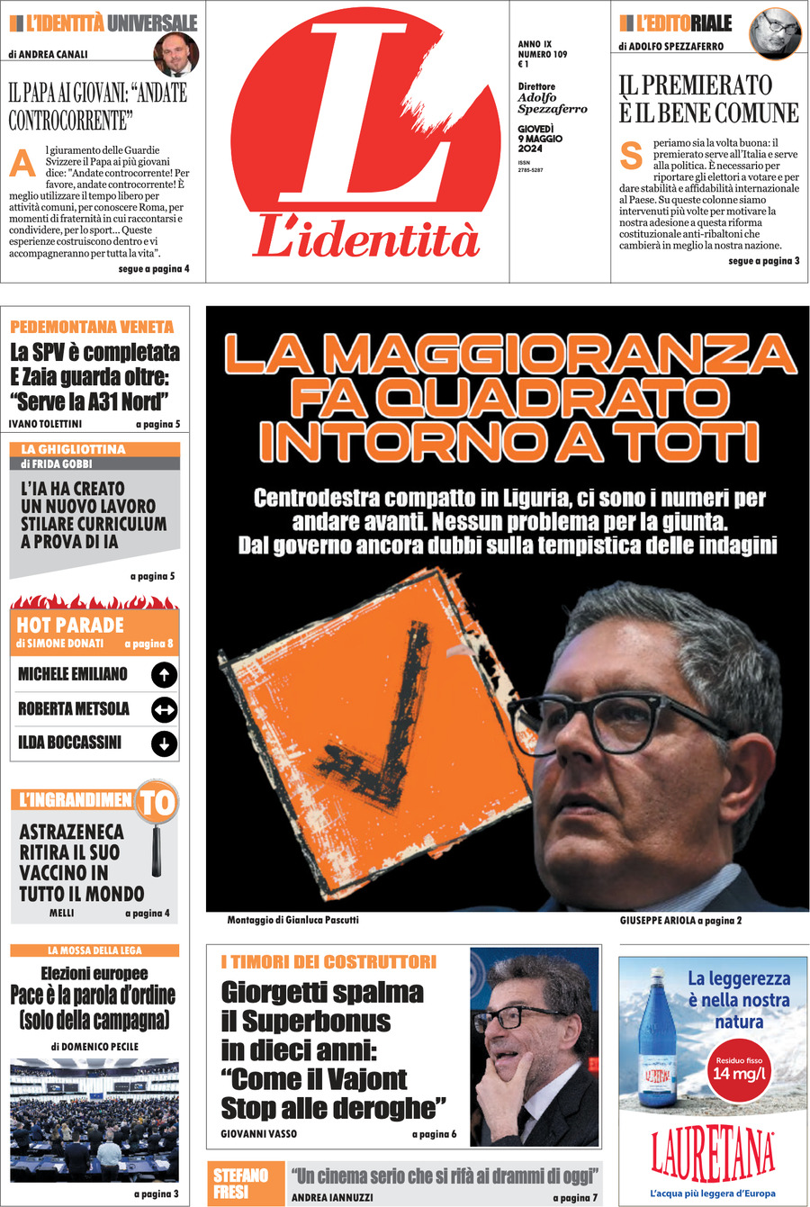 Prima-pagina-identita-edizione-di-oggi-09-05-2024