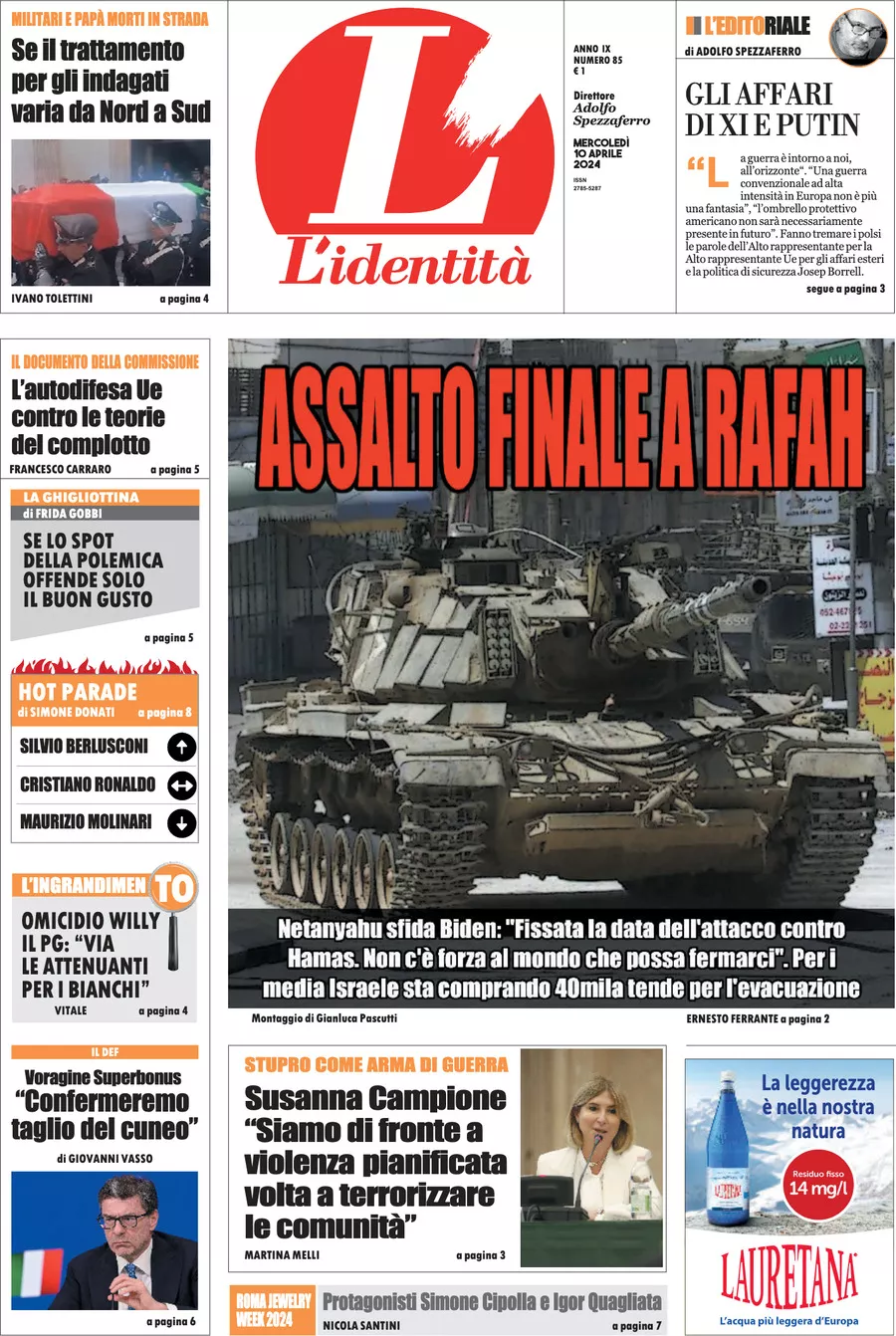 Prima-pagina-identita-edizione-di-oggi-10-04-2024