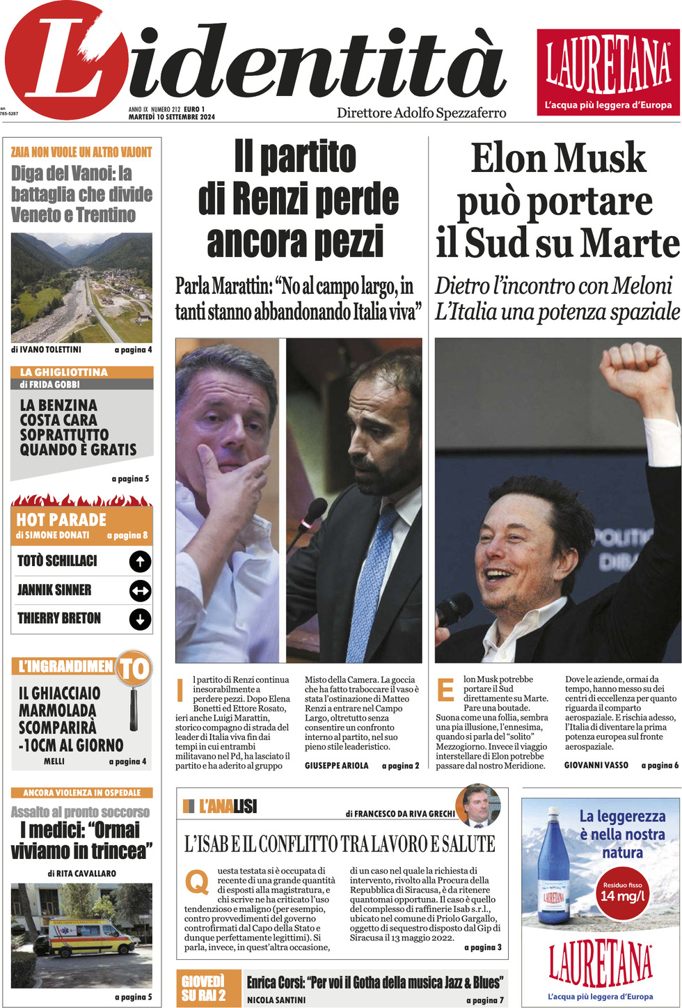 Prima-pagina-identita-edizione-di-oggi-10-09-2024