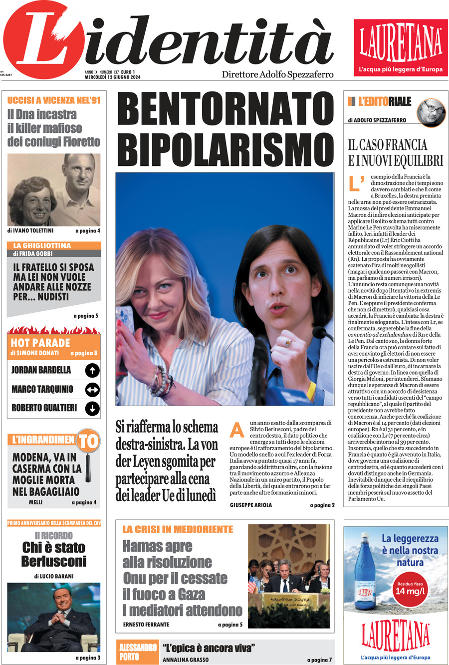 Prima-pagina-identita-edizione-di-oggi-12-06-2024