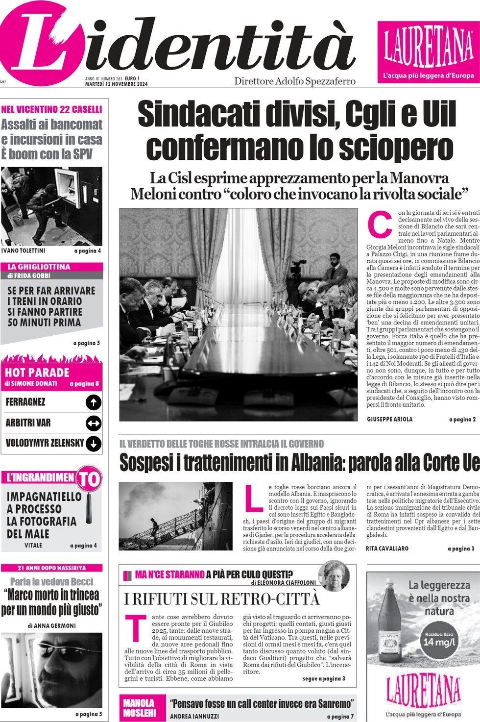 Prima-pagina-identita-edizione-di-oggi-13-11-2024