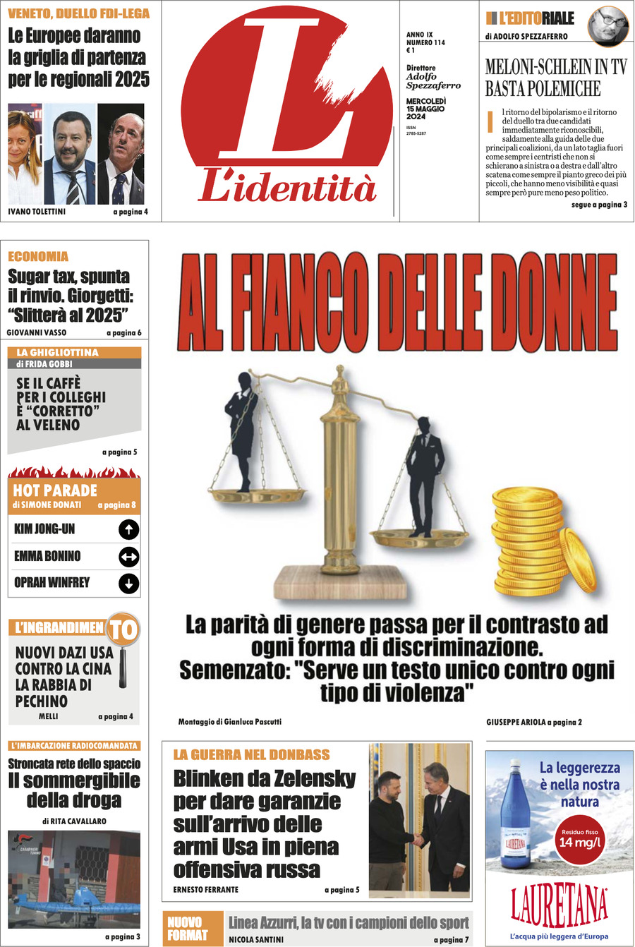 Prima-pagina-identita-edizione-di-oggi-15-05-2024