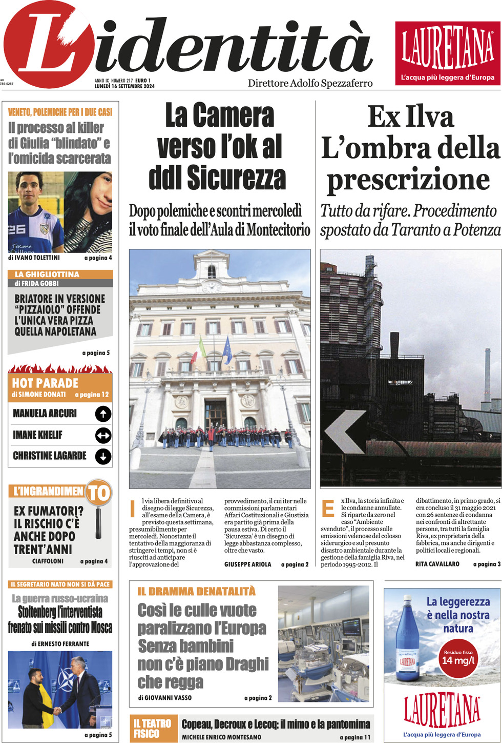 Prima-pagina-identita-edizione-di-oggi-16-09-2024