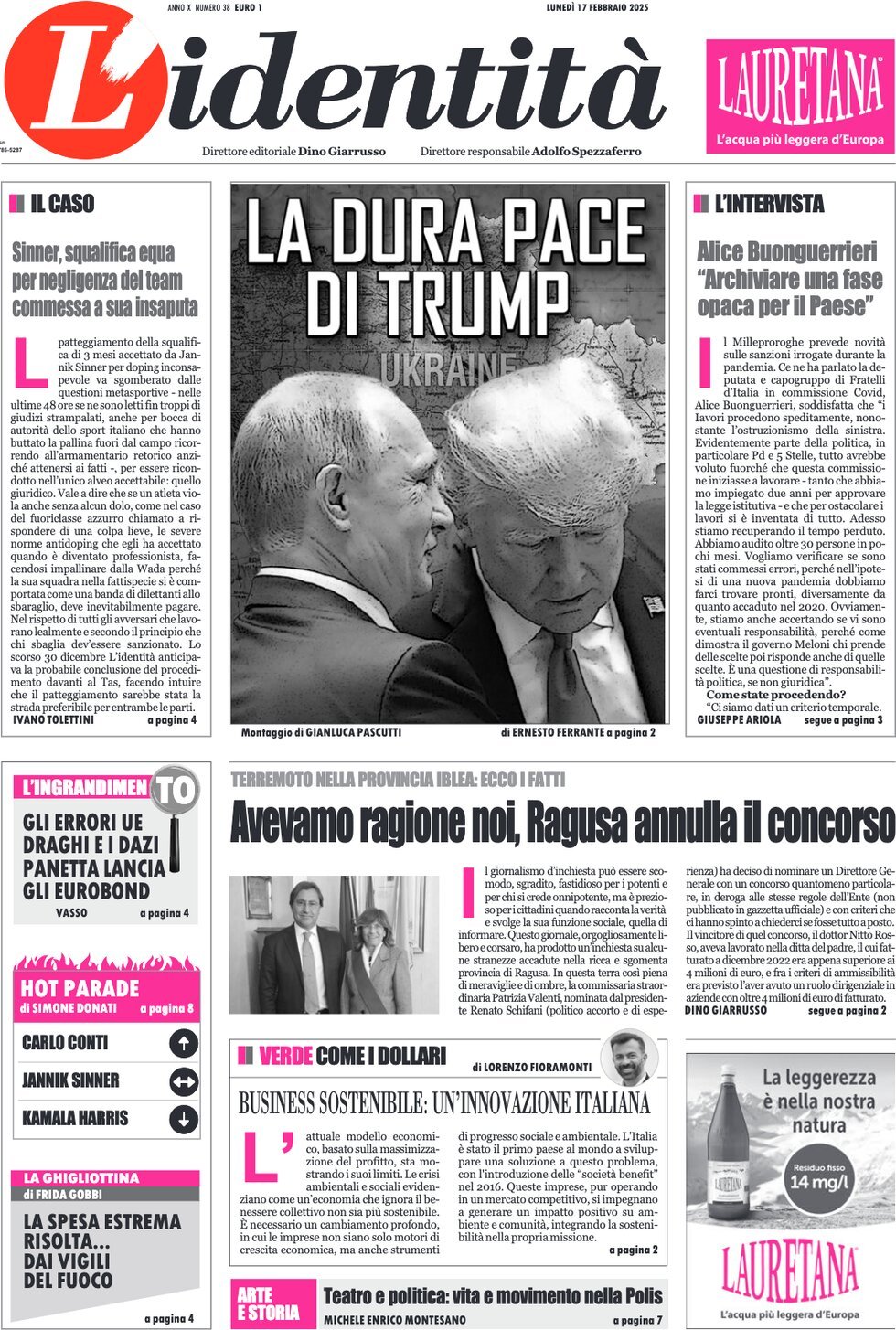 Prima-pagina-identita-edizione-di-oggi-17-02-2025