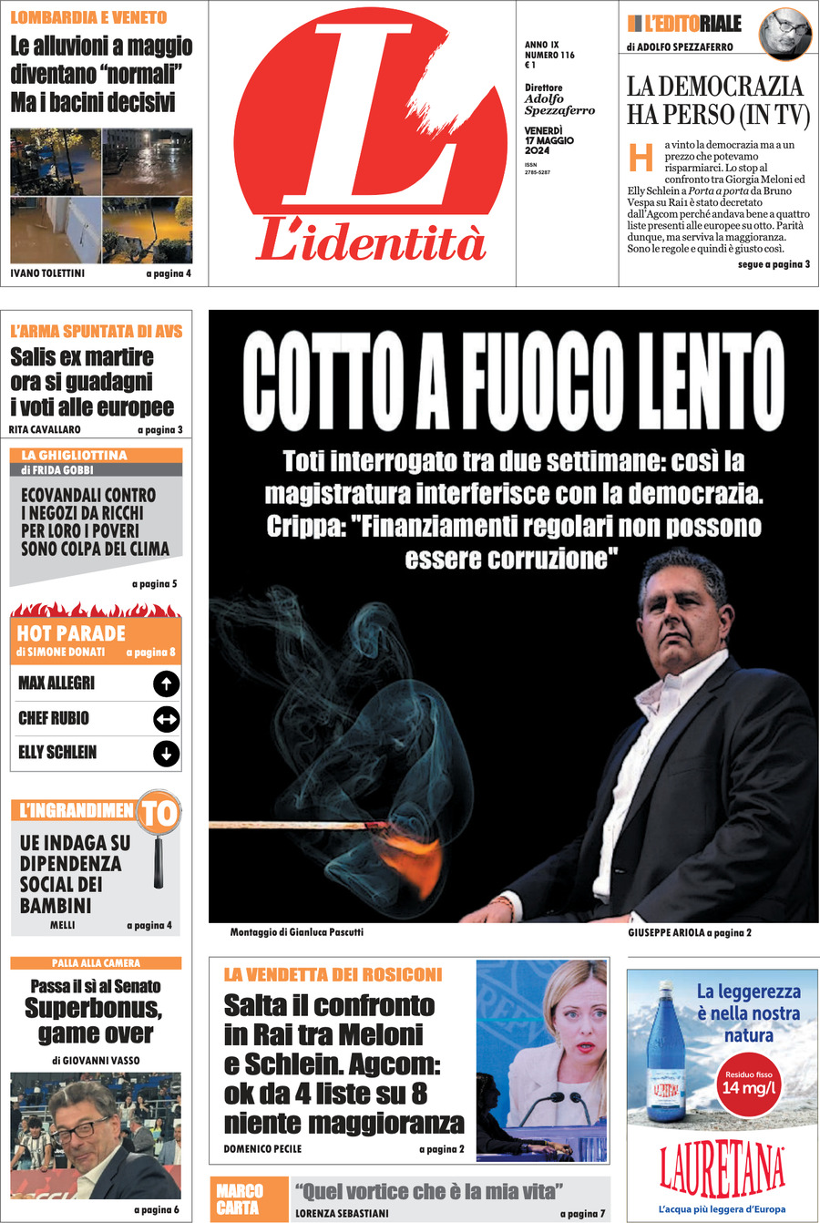 Prima-pagina-identita-edizione-di-oggi-17-05-2024