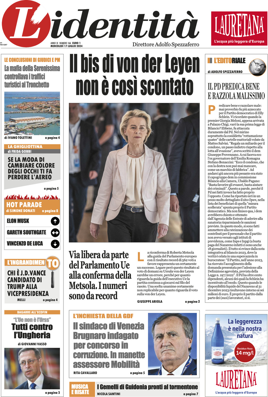 Prima-pagina-identita-edizione-di-oggi-17-07-2024