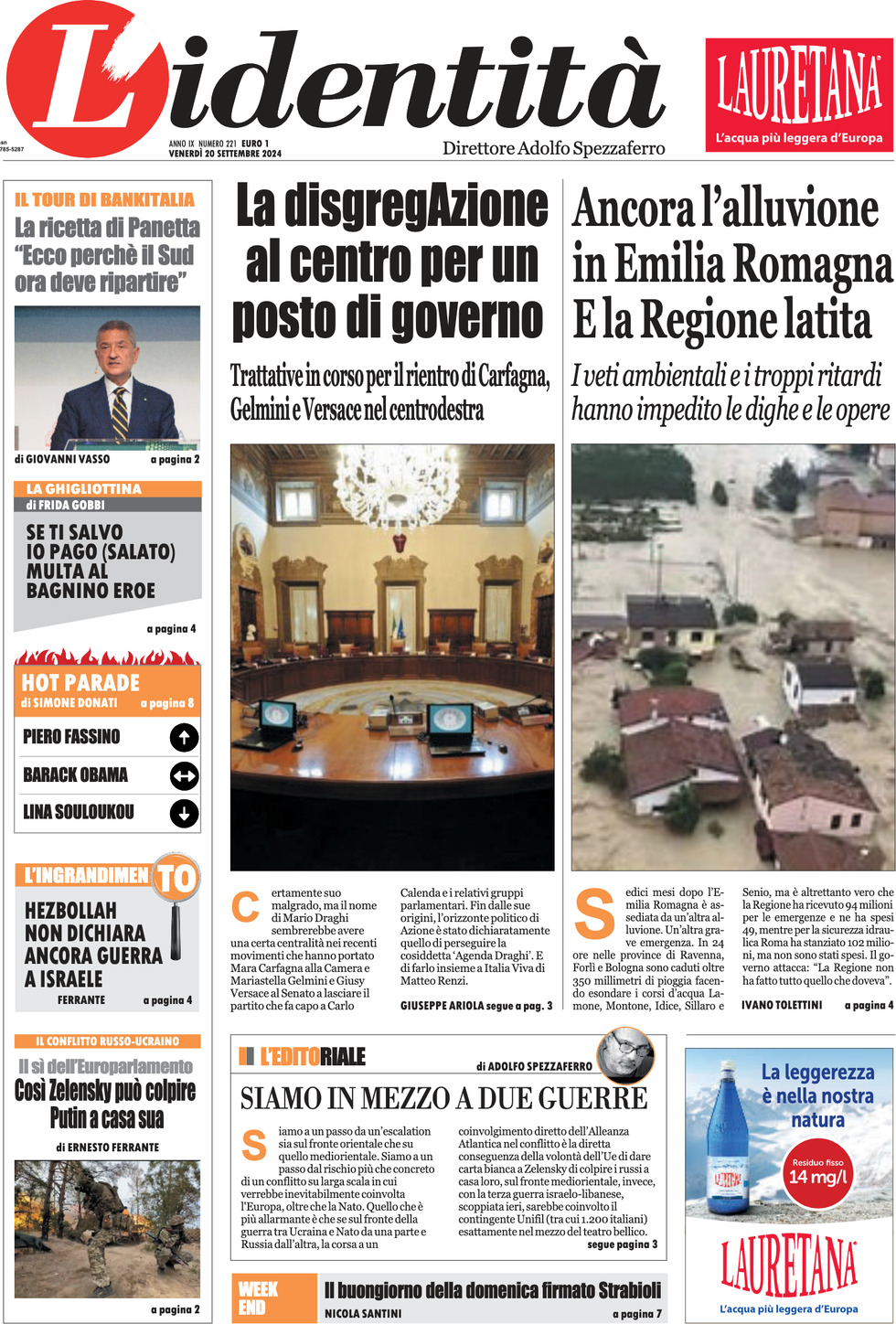 Prima-pagina-identita-edizione-di-oggi-20-09-2024