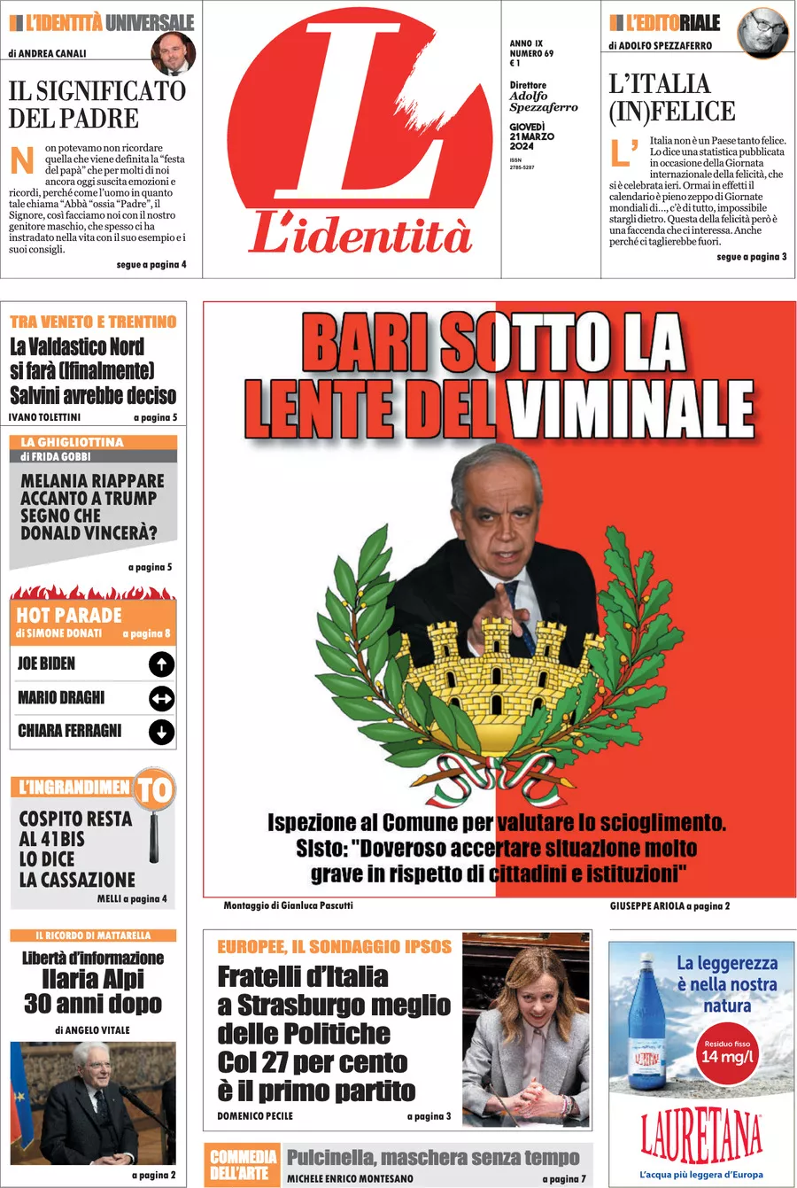 Prima-pagina-identita-edizione-di-oggi-21-03-2024