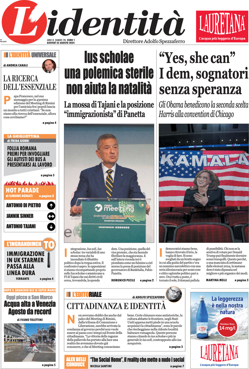 Prima-pagina-identita-edizione-di-oggi-22-08-2024