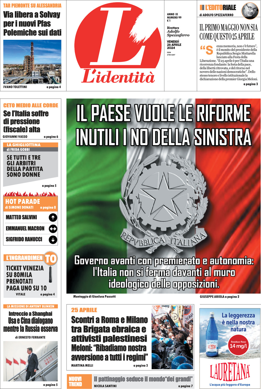 Prima-pagina-identita-edizione-di-oggi-26-04-2024