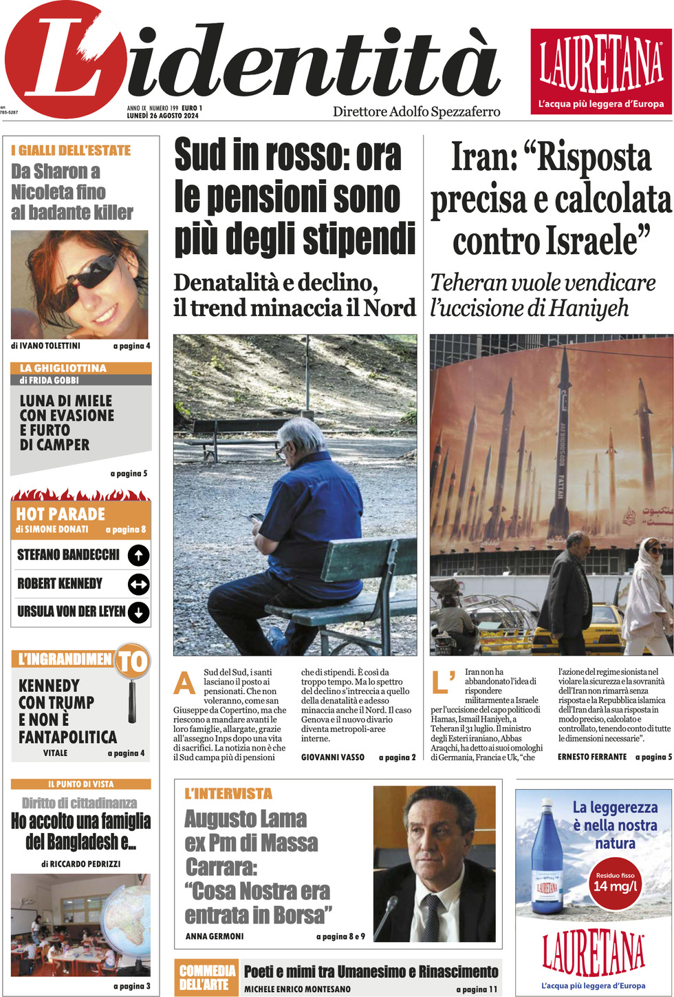 Prima-pagina-identita-edizione-di-oggi-26-08-2024