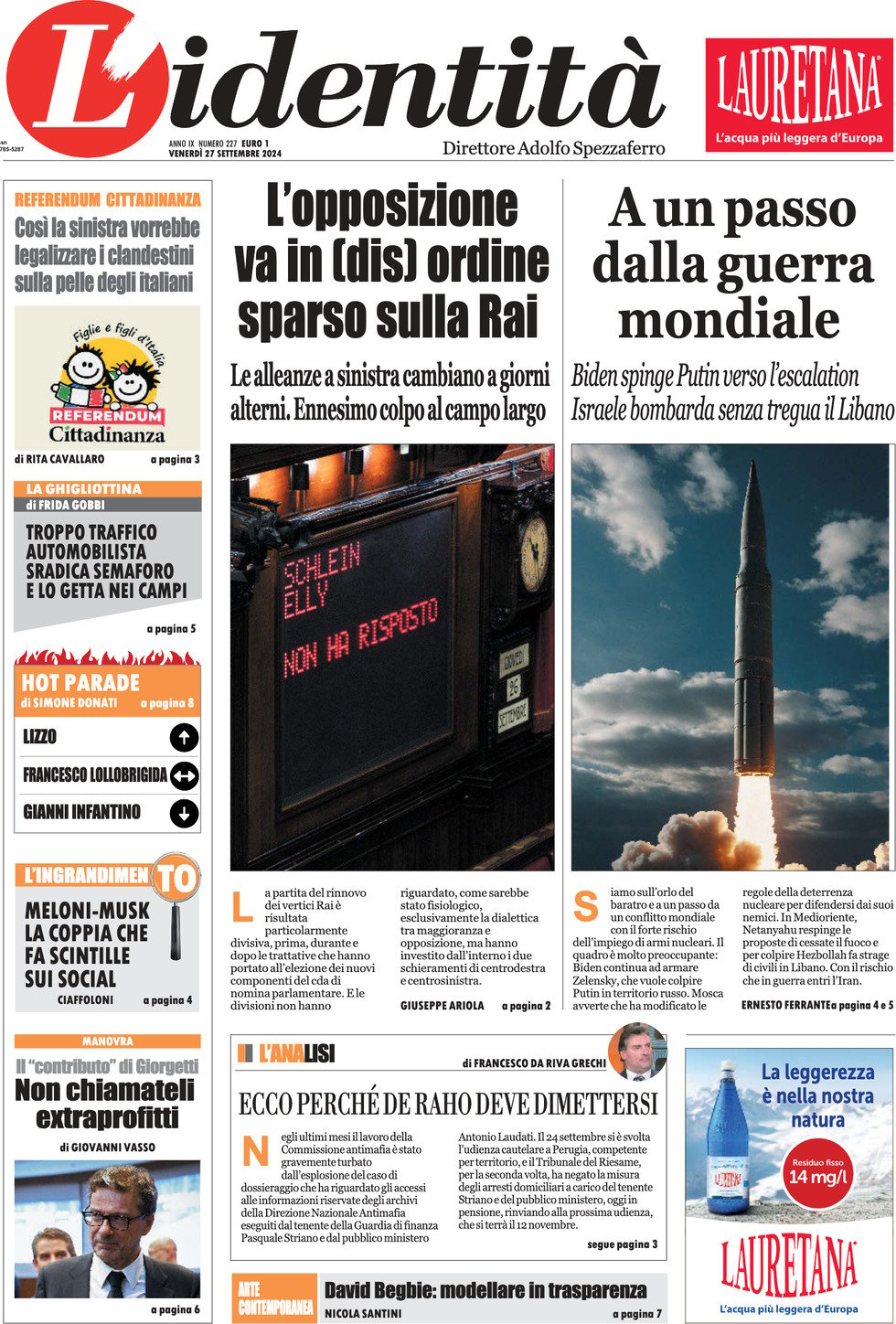 Prima-pagina-identita-edizione-di-oggi-27-09-2024