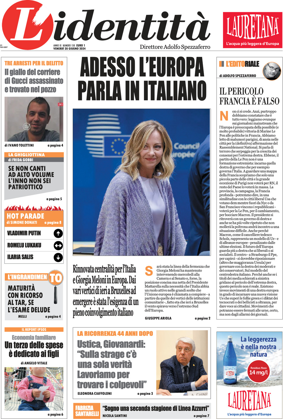 Prima-pagina-identita-edizione-di-oggi-28-06-2024