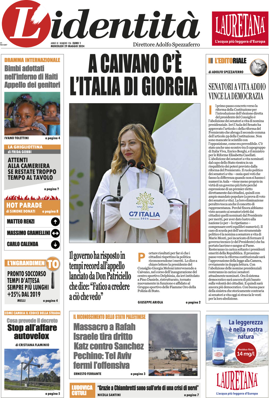 Prima-pagina-identita-edizione-di-oggi-29-05-2024