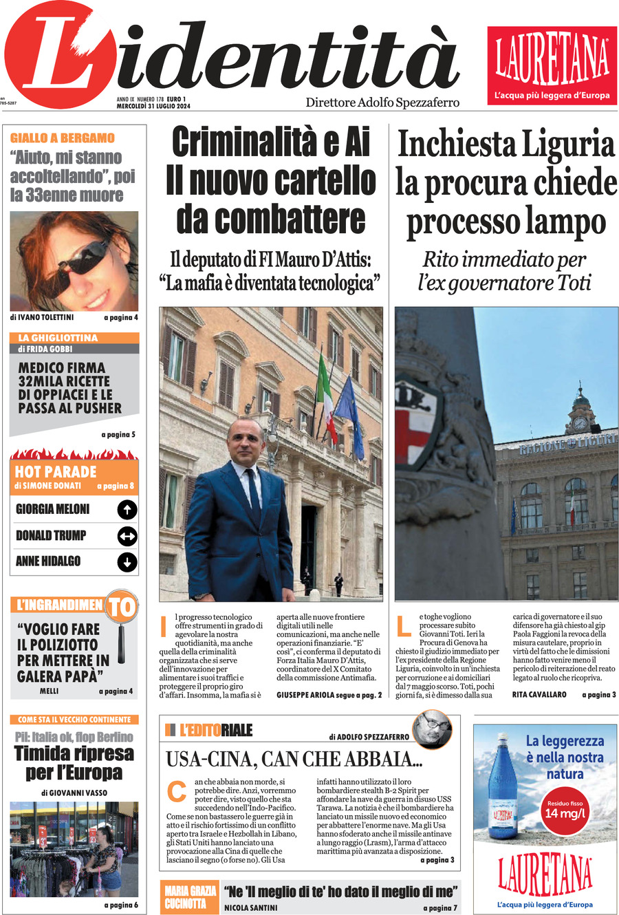 Prima-pagina-identita-edizione-di-oggi-31-07-2024