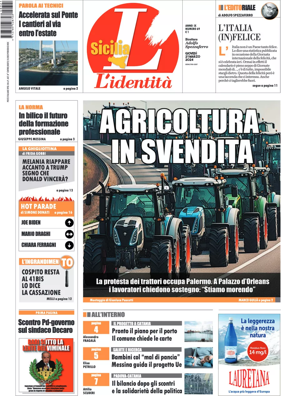 Prima-pagina-identita-sicilia-edizione-palermo-di-oggi-21-03-2024