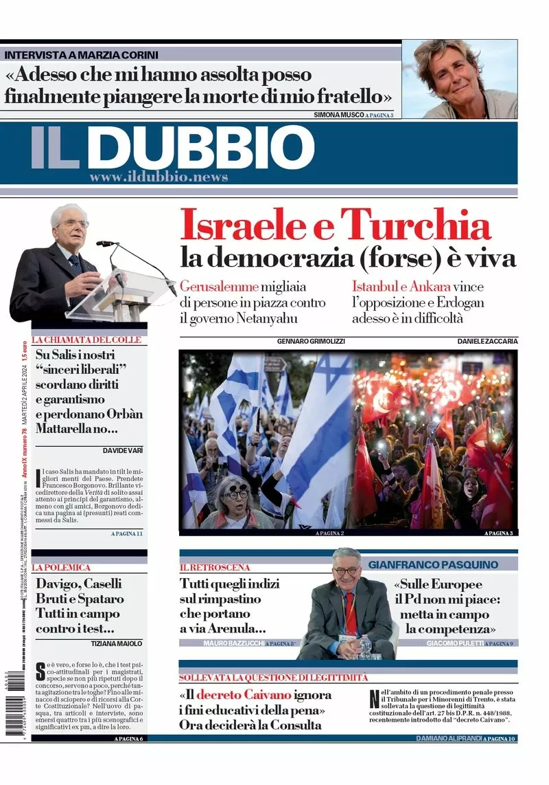 Prima-pagina-il-dubbio-oggi-edizione-di-oggi-02-04-2024