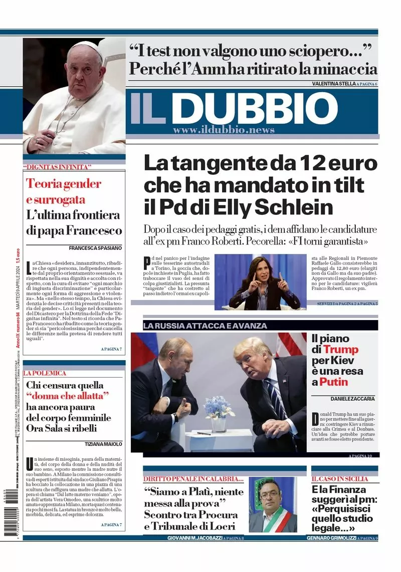 Prima-pagina-il-dubbio-oggi-edizione-di-oggi-09-04-2024