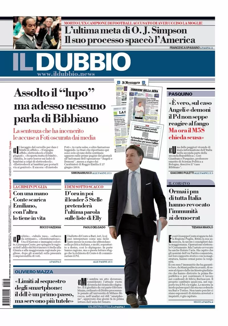 Prima-pagina-il-dubbio-oggi-edizione-di-oggi-12-04-2024