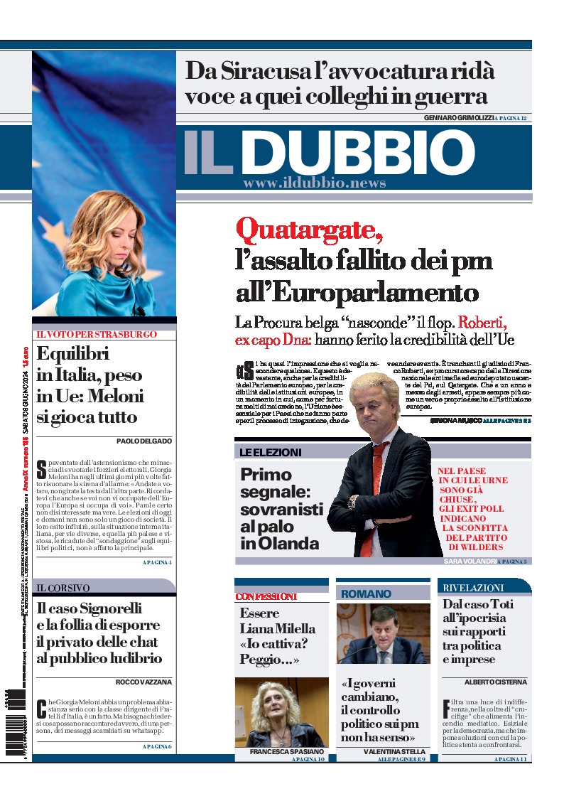 Prima-pagina-il-dubbio-oggi-edizione-di-oggi-20240608