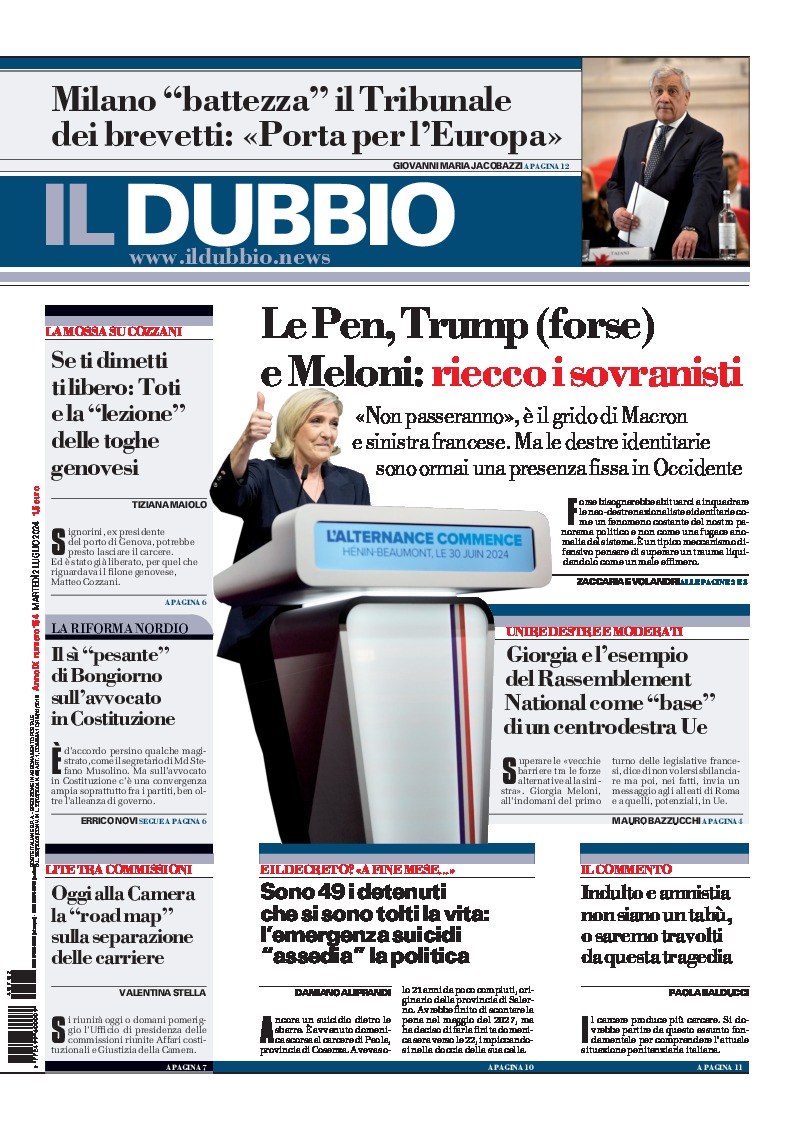 Prima-pagina-il-dubbio-oggi-edizione-di-oggi-20240702