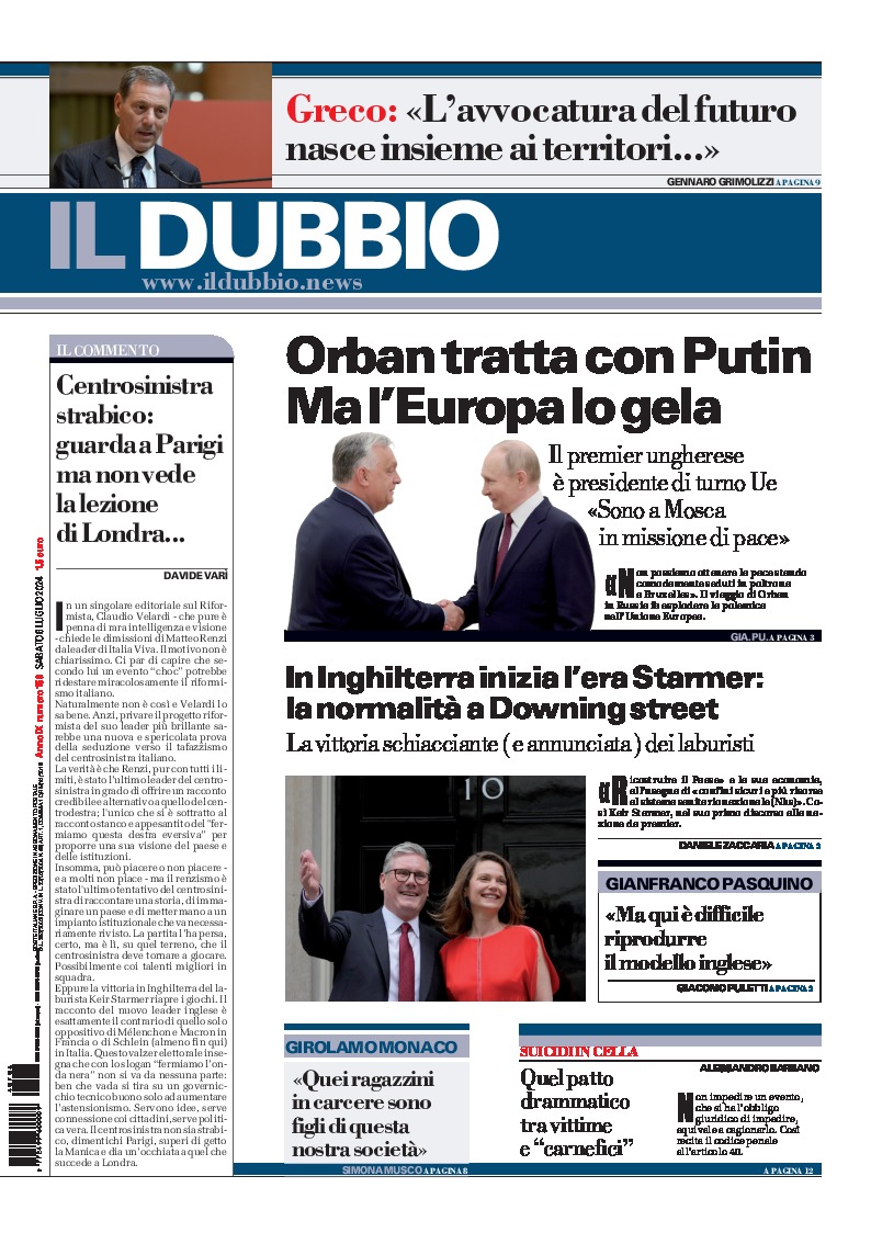 Prima-pagina-il-dubbio-oggi-edizione-di-oggi-20240706