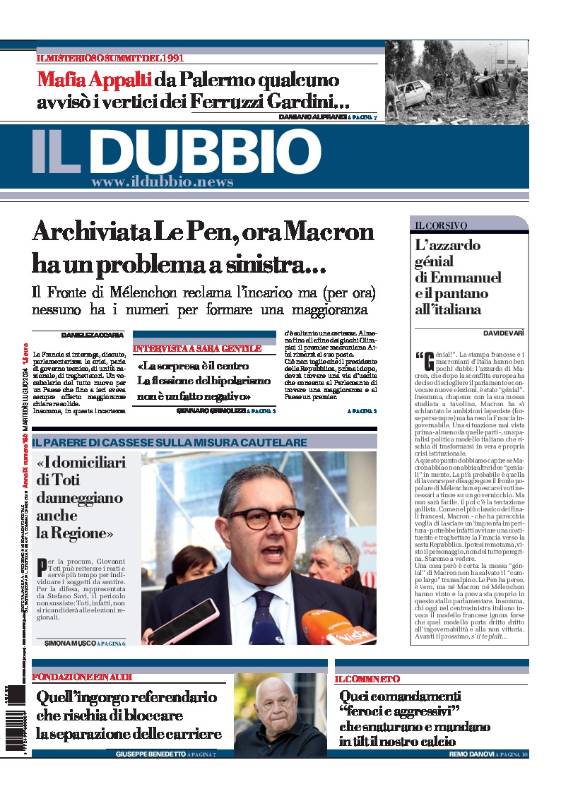 Prima-pagina-il-dubbio-oggi-edizione-di-oggi-20240709