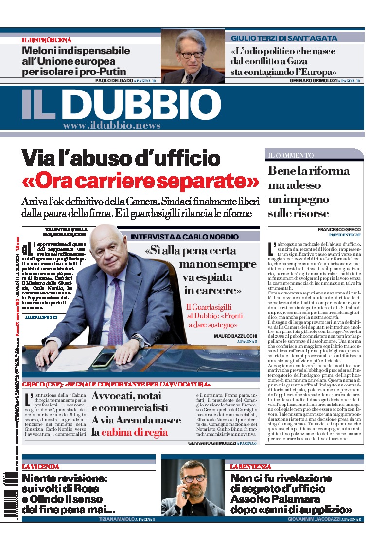 Prima-pagina-il-dubbio-oggi-edizione-di-oggi-20240711