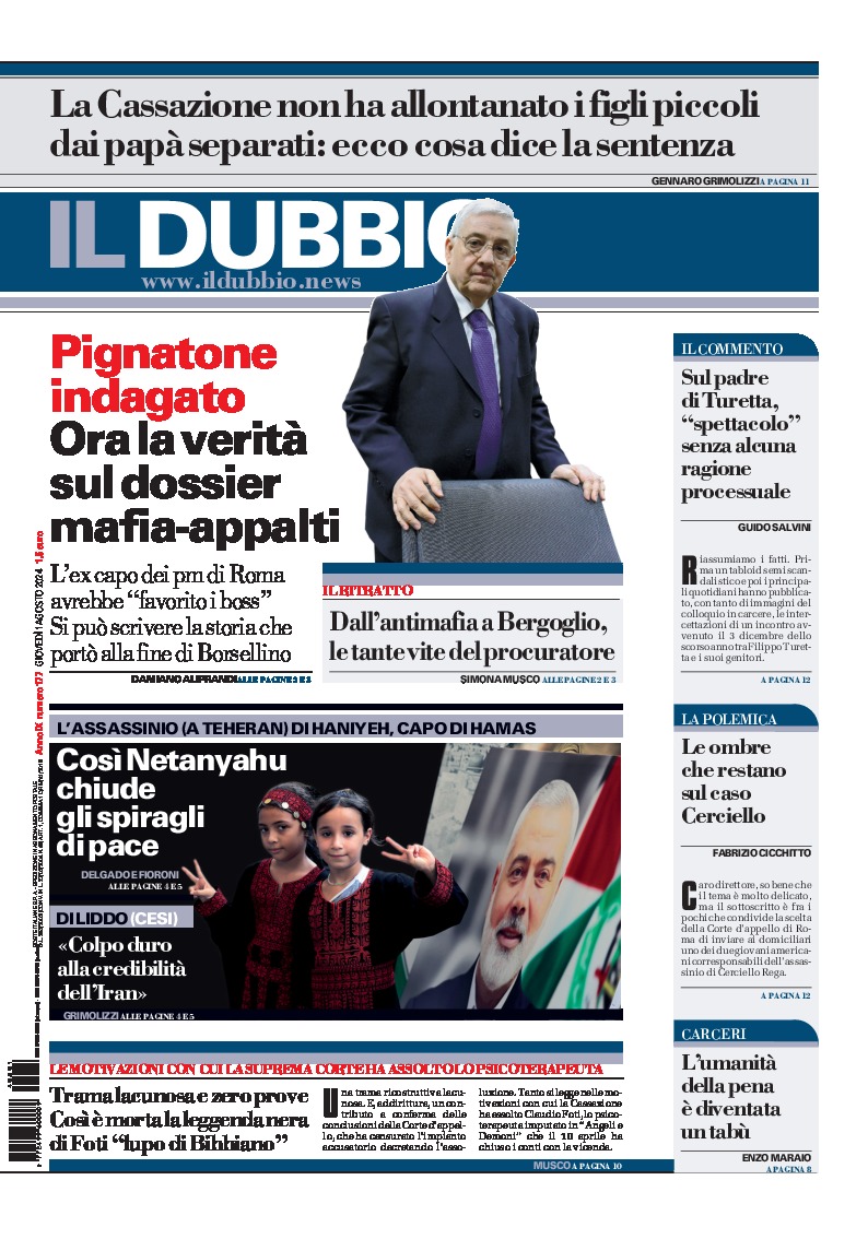 Prima-pagina-il-dubbio-oggi-edizione-di-oggi-20240801