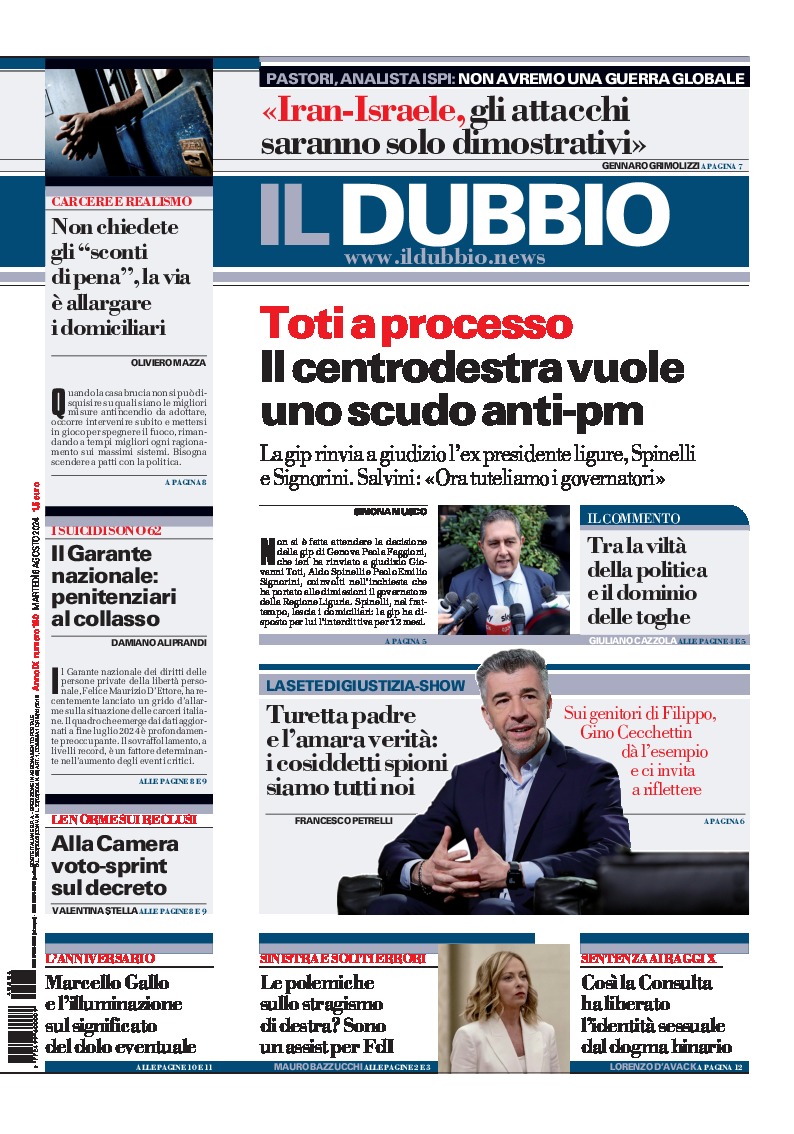 Prima-pagina-il-dubbio-oggi-edizione-di-oggi-20240806