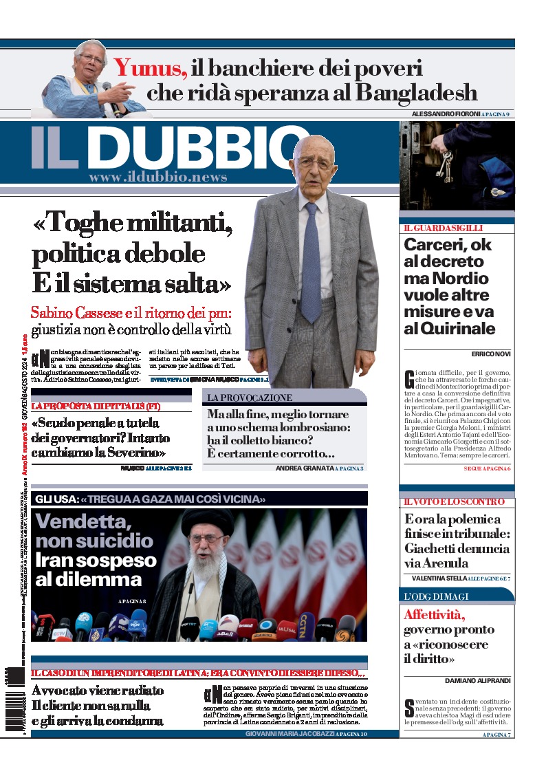 Prima-pagina-il-dubbio-oggi-edizione-di-oggi-20240808