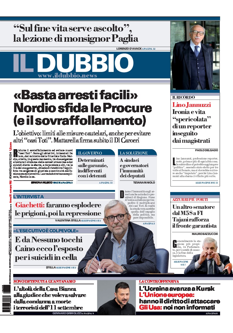 Prima-pagina-il-dubbio-oggi-edizione-di-oggi-20240809