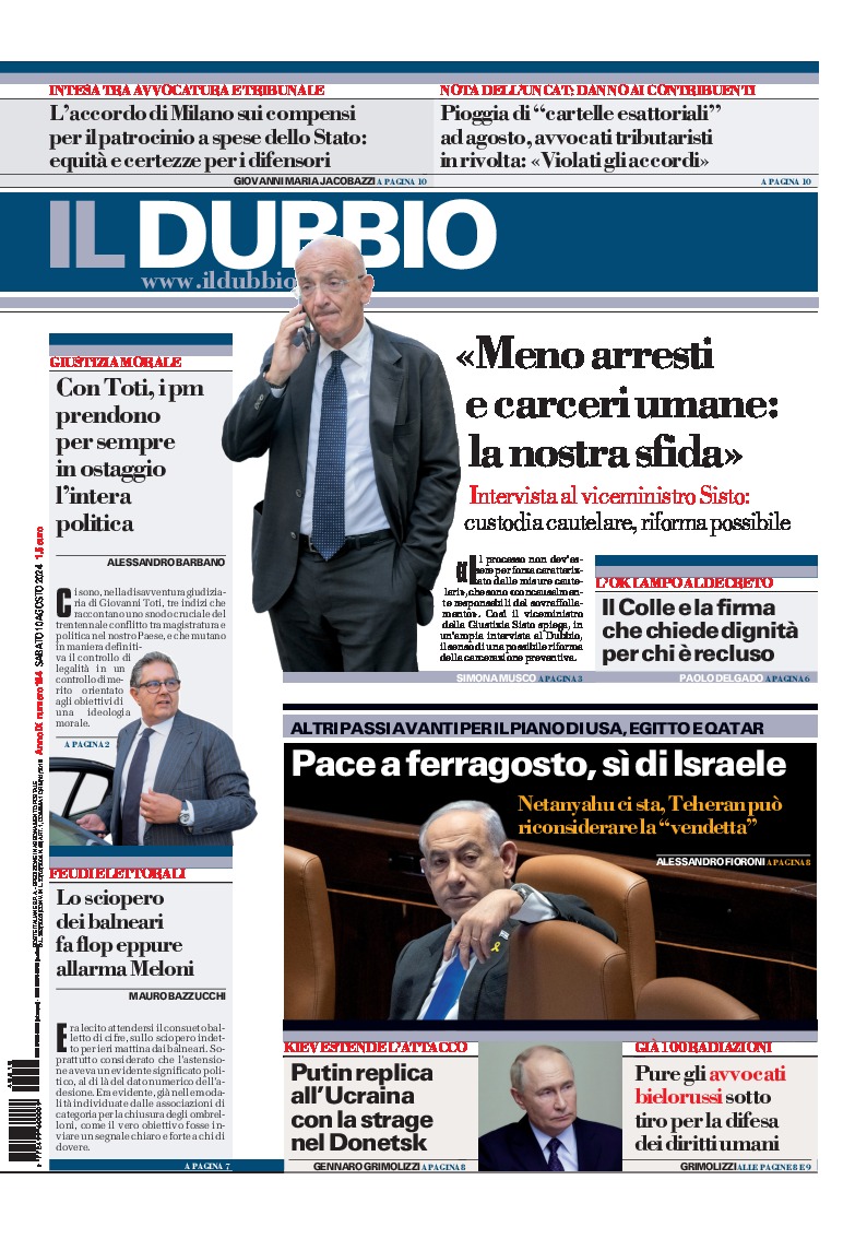 Prima-pagina-il-dubbio-oggi-edizione-di-oggi-20240810