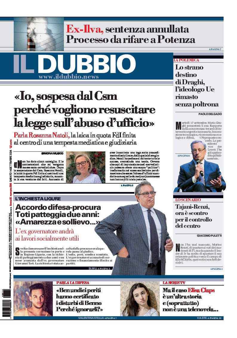 Prima-pagina-il-dubbio-oggi-edizione-di-oggi-20240914