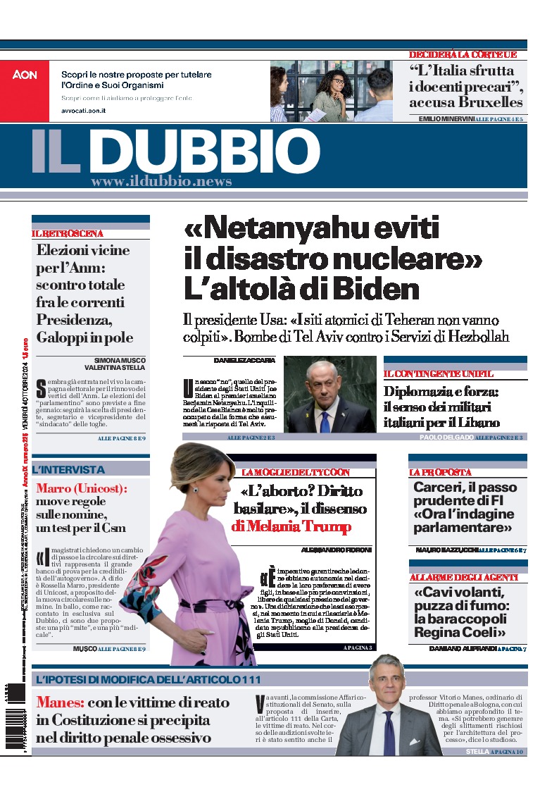 Prima-pagina-il-dubbio-oggi-edizione-di-oggi-20241004