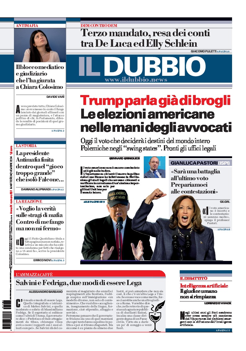 Prima-pagina-il-dubbio-oggi-edizione-di-oggi-20241105