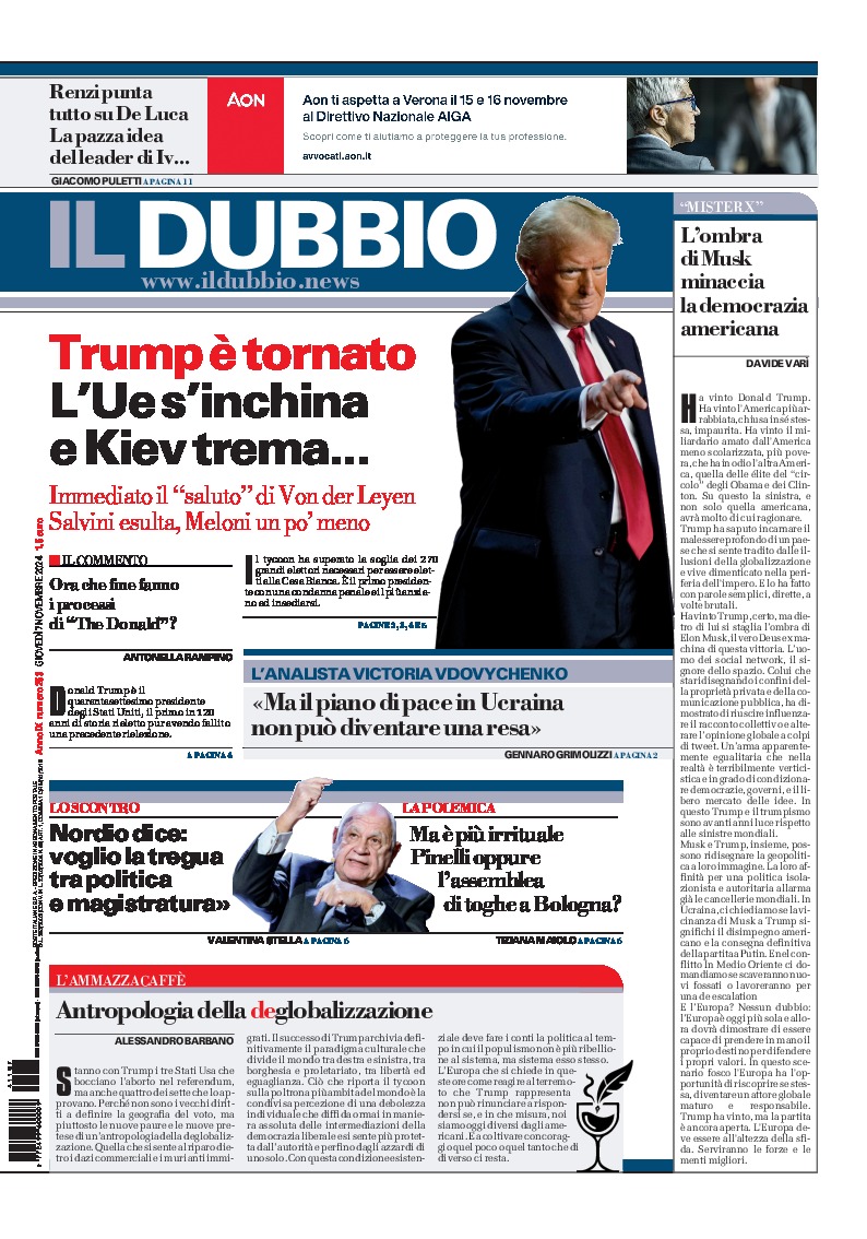 Prima-pagina-il-dubbio-oggi-edizione-di-oggi-20241107