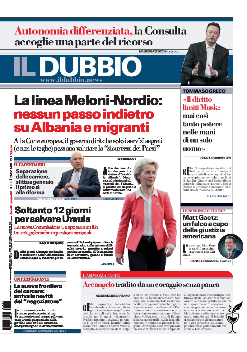 Prima-pagina-il-dubbio-oggi-edizione-di-oggi-20241115